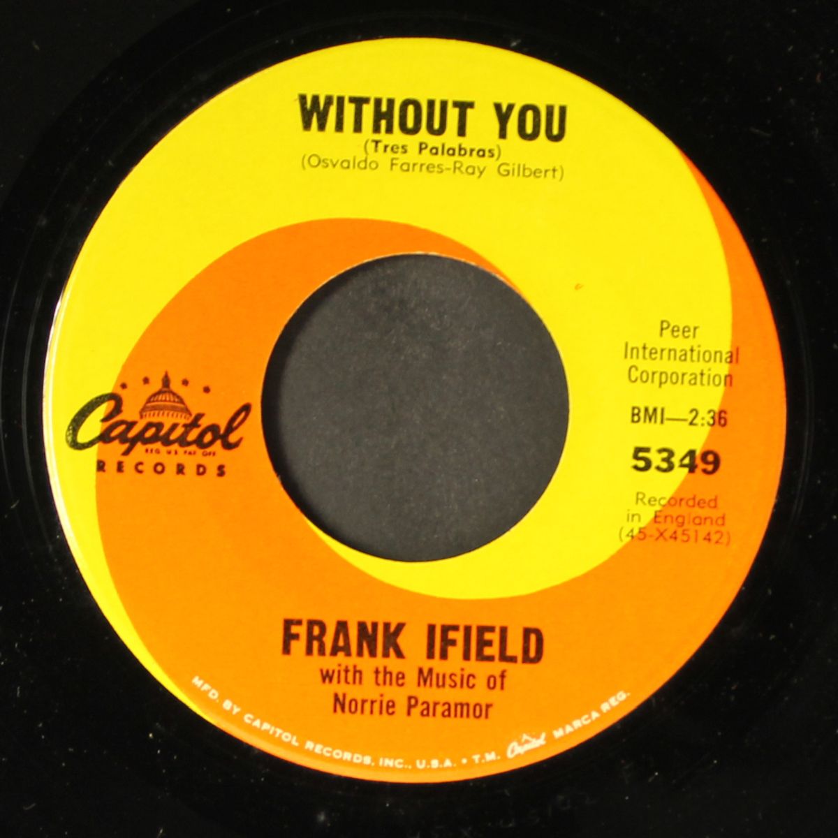 don't make me laugh / without you by FRANK IFIELD