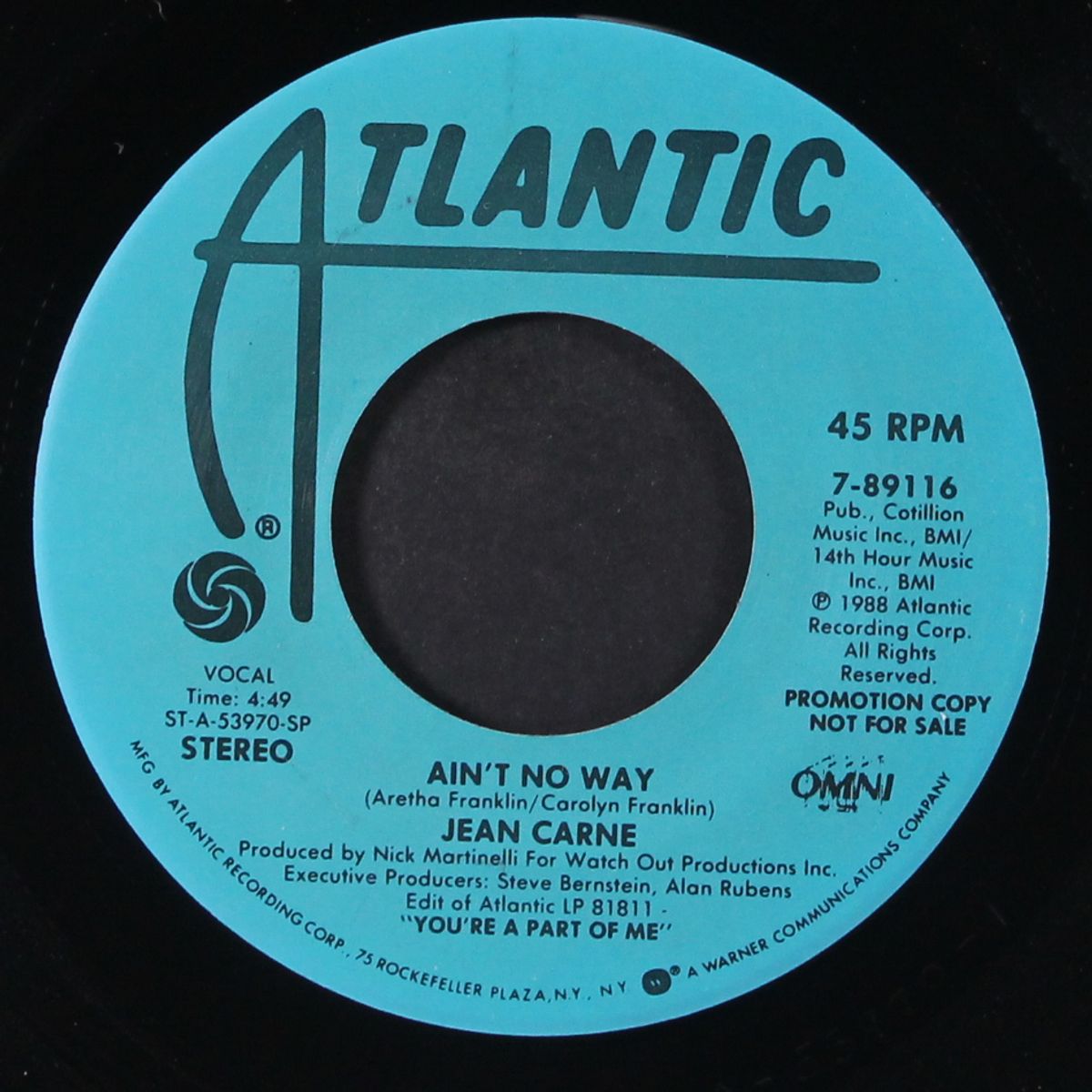ain't no way by JEAN CARNE