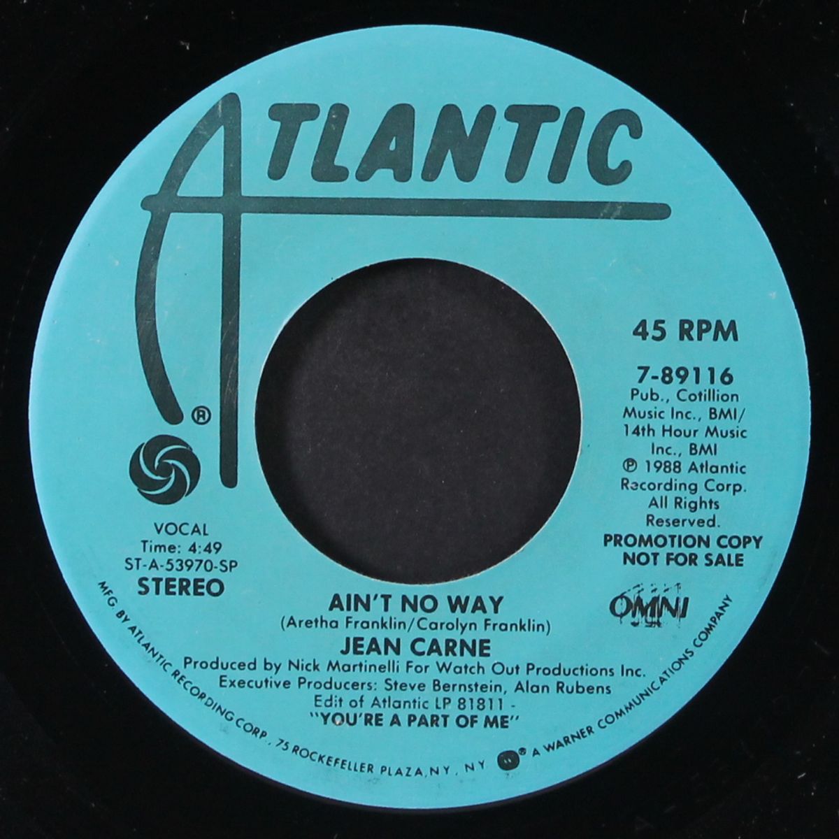 ain't no way by JEAN CARNE