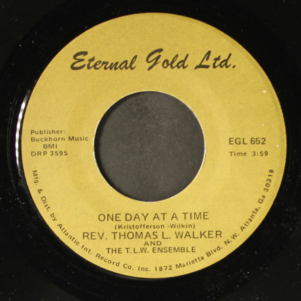 one day at a time / "a tribute to betty" by REV. THOMAS L. WALKER & THE T.L.W. ENSEMBLE