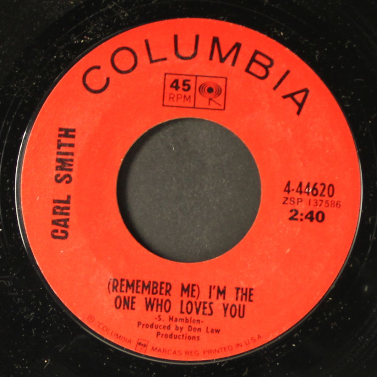there's no more love / i'm the one who loves you by CARL SMITH