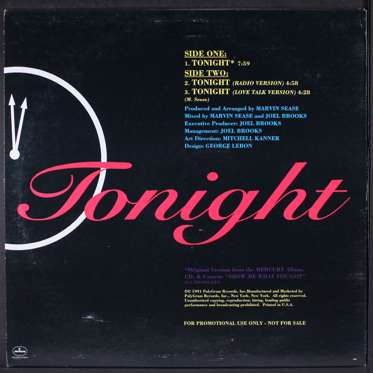 tonight by MARVIN SEASE