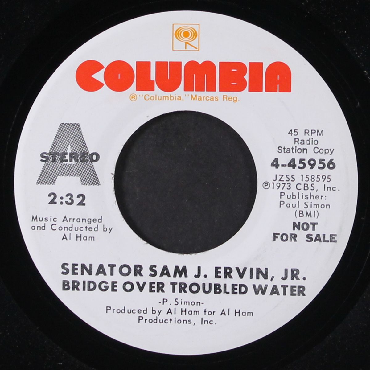 bridge over troubled water / zeke and the snake by SENATOR SAM J. ERVIN, JR.