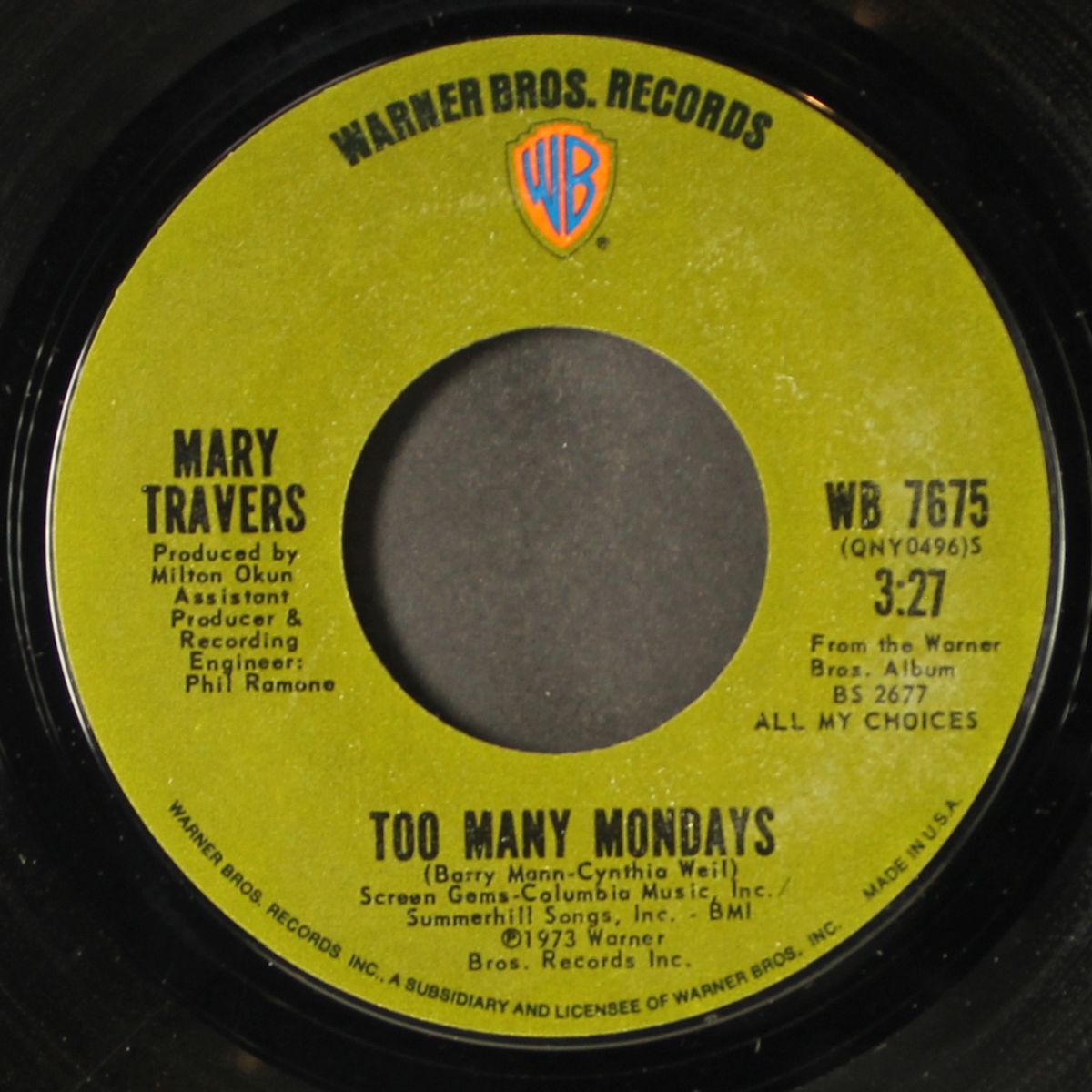too many mondays / that year there was no winter by MARY TRAVERS