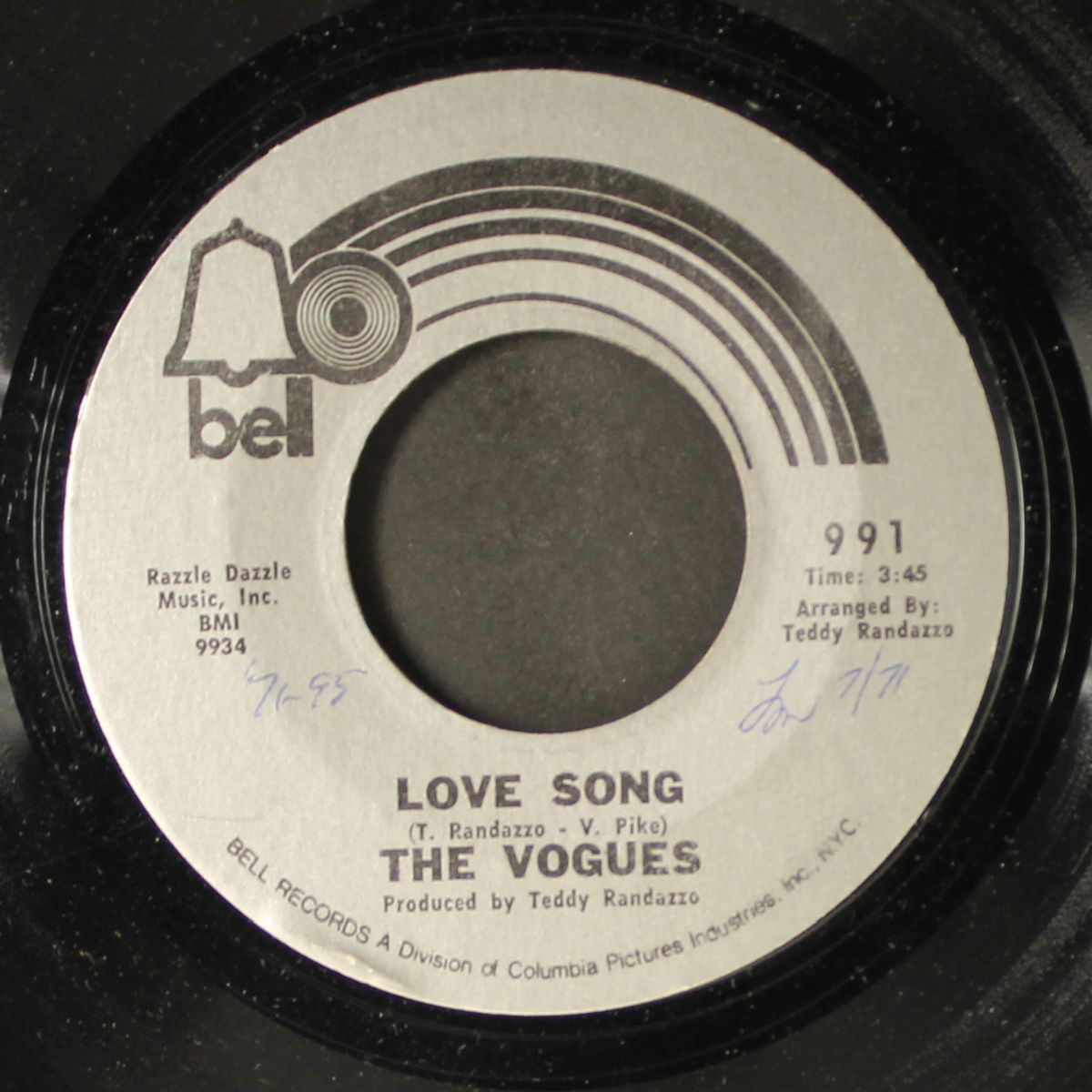 love song / we're on our way by VOGUES