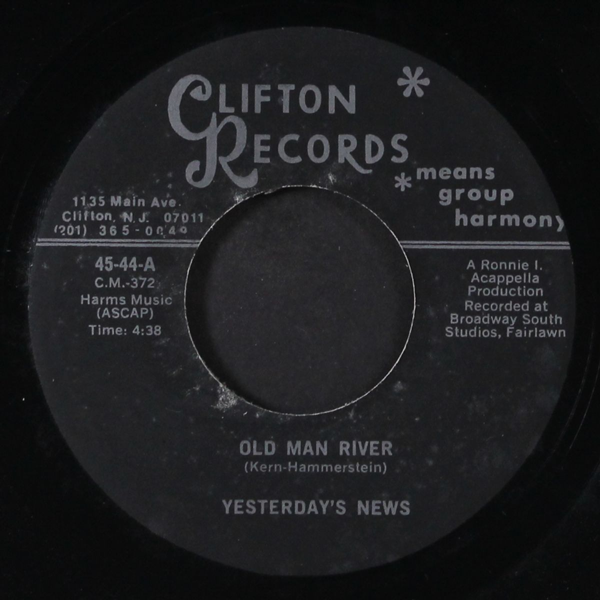 old man river / babalu's wedding day by YESTERDAY'S NEWS