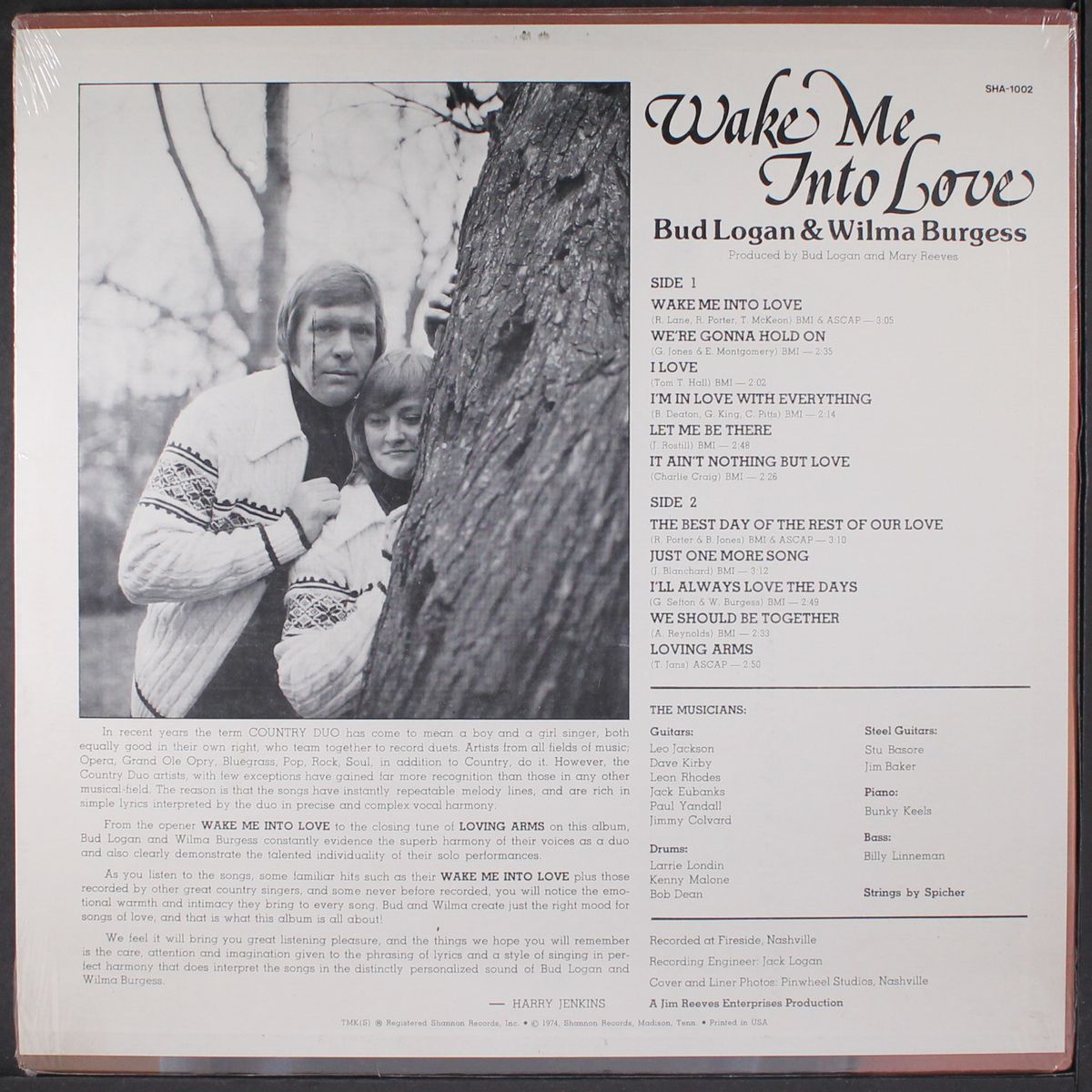 wake me into love by BUD LOGAN & WILMA BURGESS