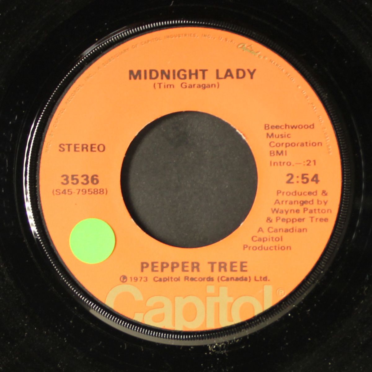 midnight lady / teach me how to fly by PEPPER TREE
