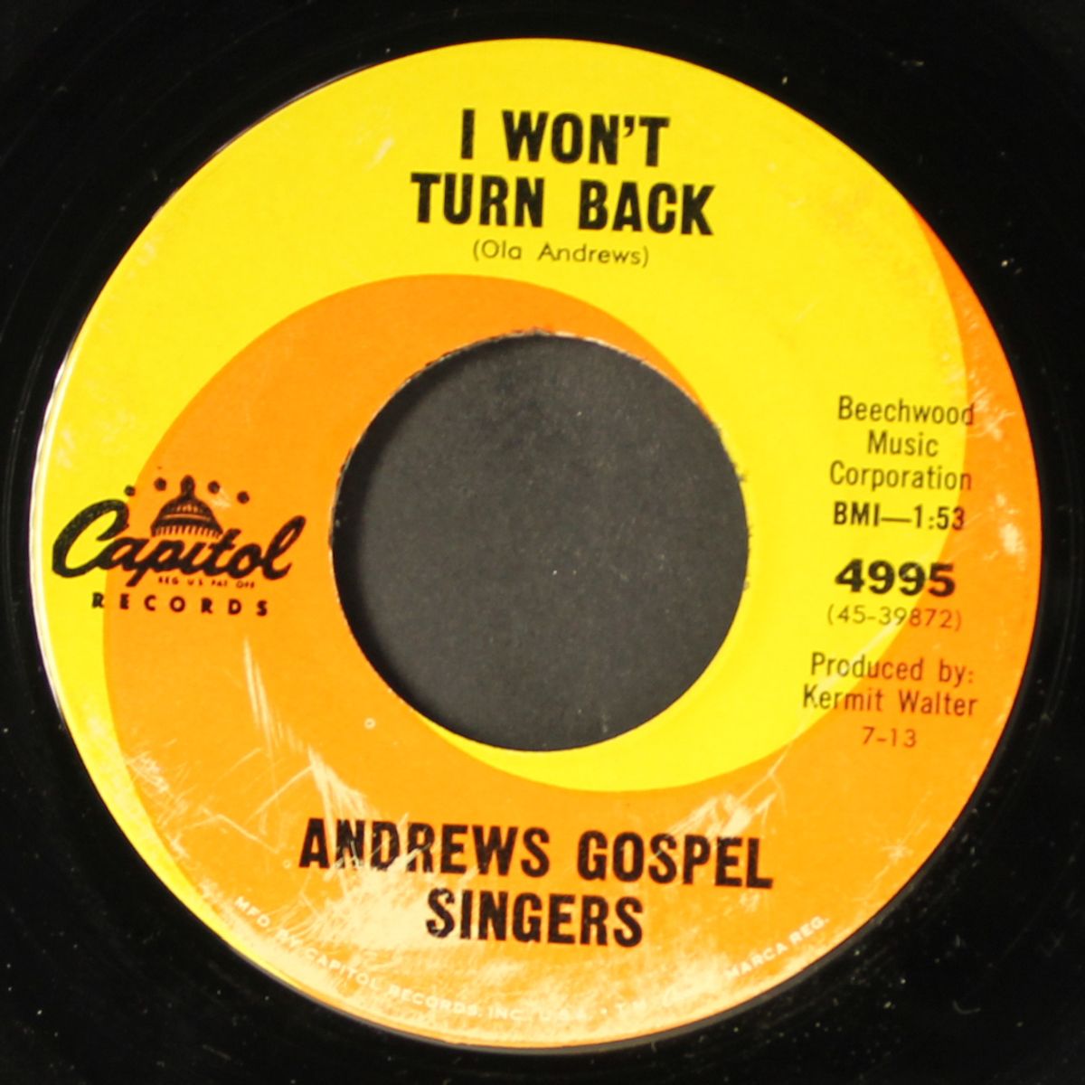 he's a mighty god / i won't turn back by ANDREWS GOSPEL SINGERS