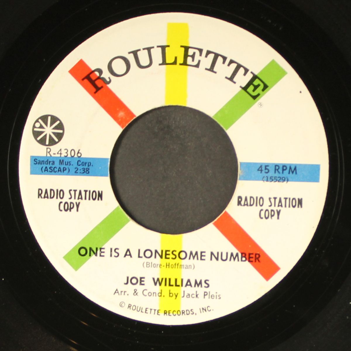 somebody / one is a lonesome number by JOE WILLIAMS