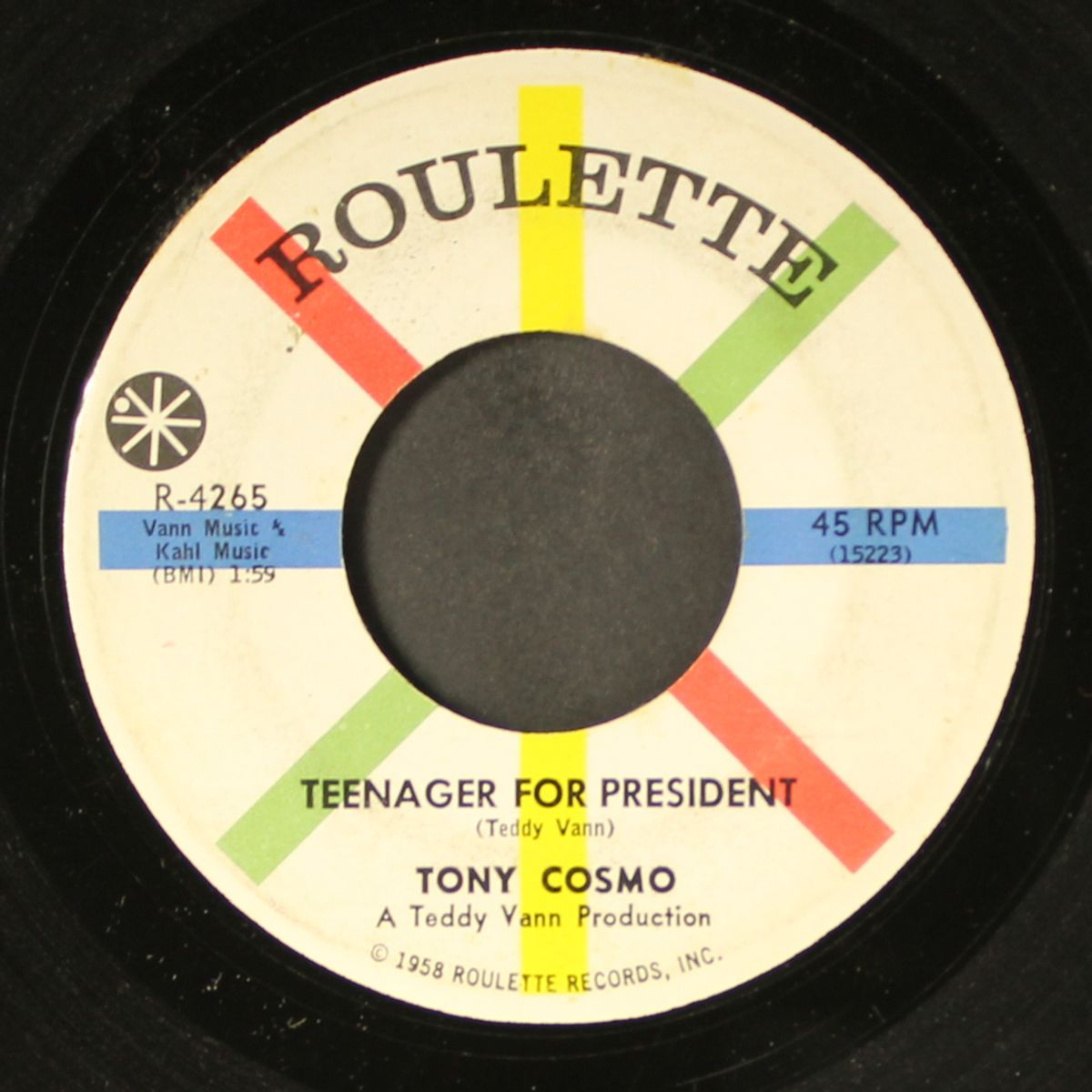 teenager for president / give me some by TONY COSMO