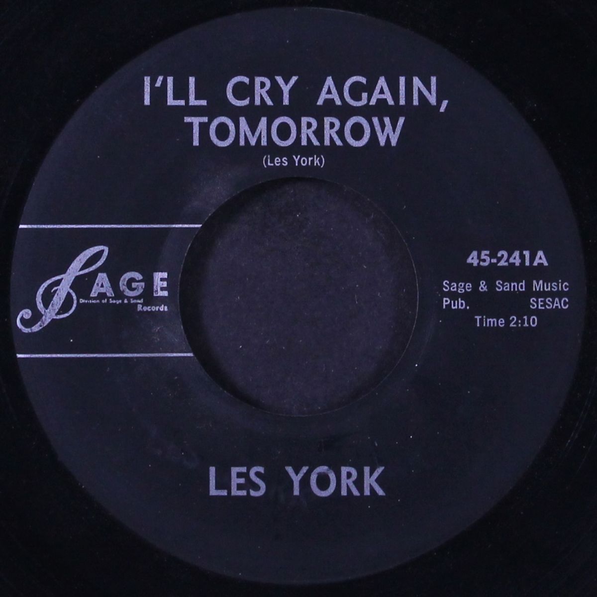 i'll cry again tomorrow / river of no return by LES YORK
