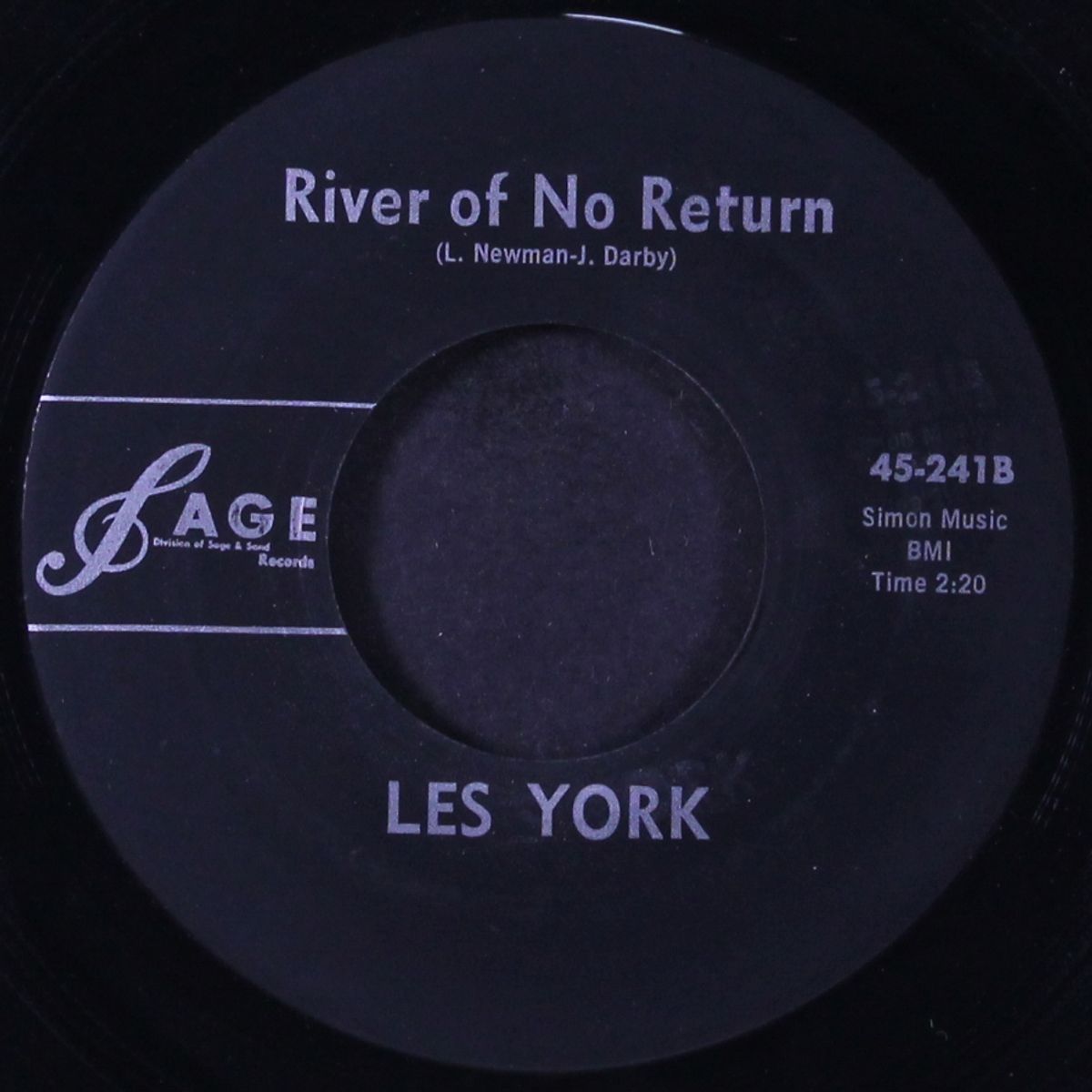 i'll cry again tomorrow / river of no return by LES YORK