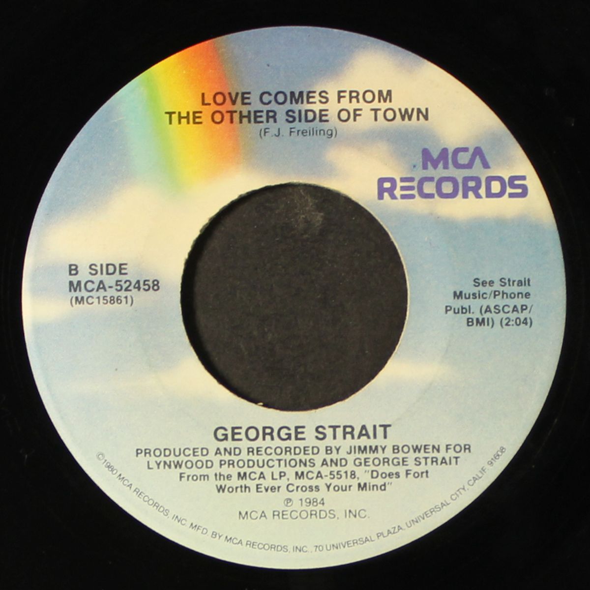 does fort worth ever cross your mind / love comes from the other side of town by GEORGE STRAIT