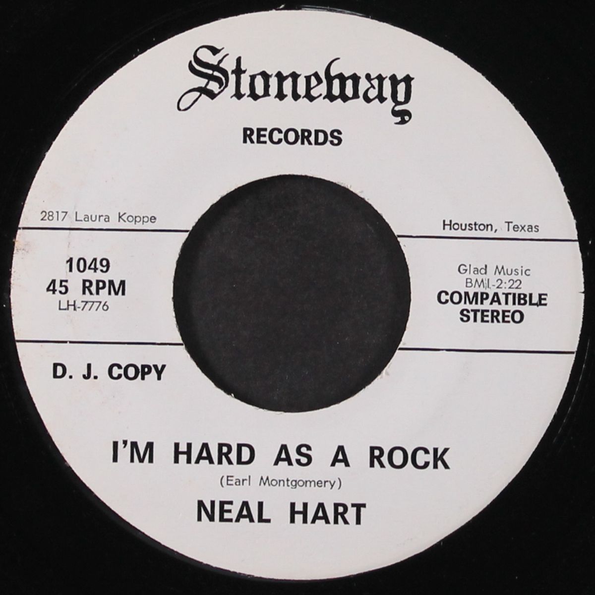 the first to go to sleep / i'm as hard as a rock by NEAL HART