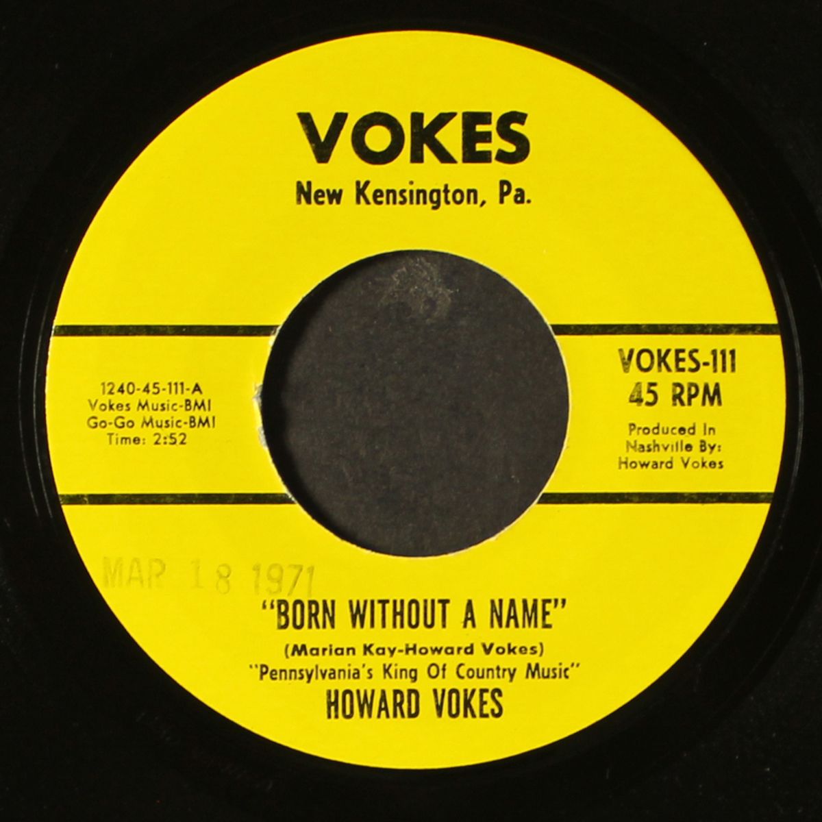 born without a name / it takes six men by HOWARD VOKES