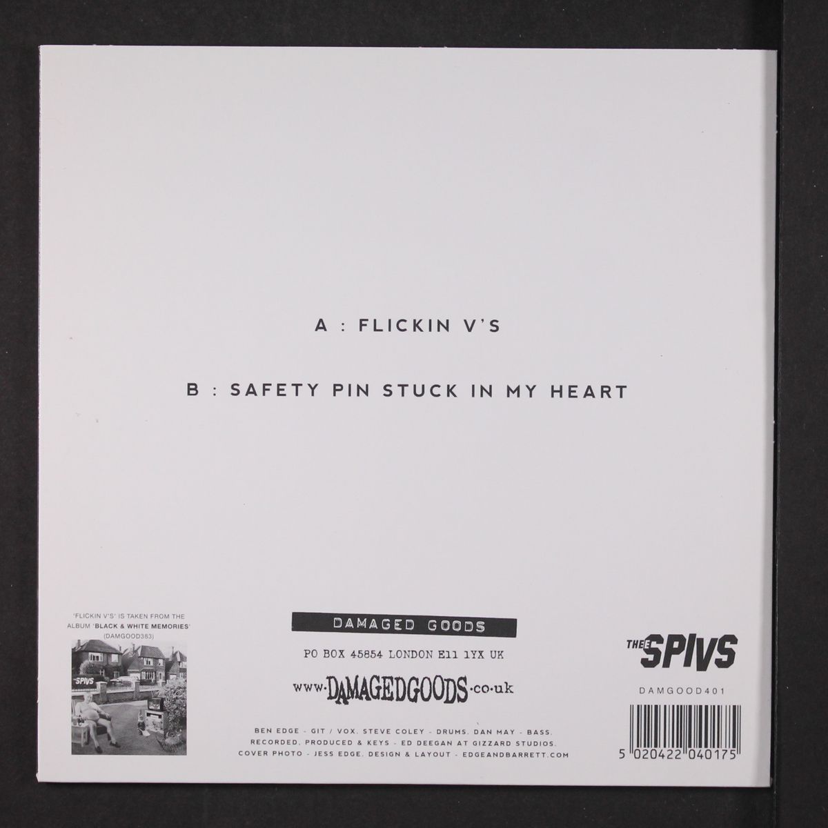 flickin v's / safety pin stuck in my heart by THEE SPIVS