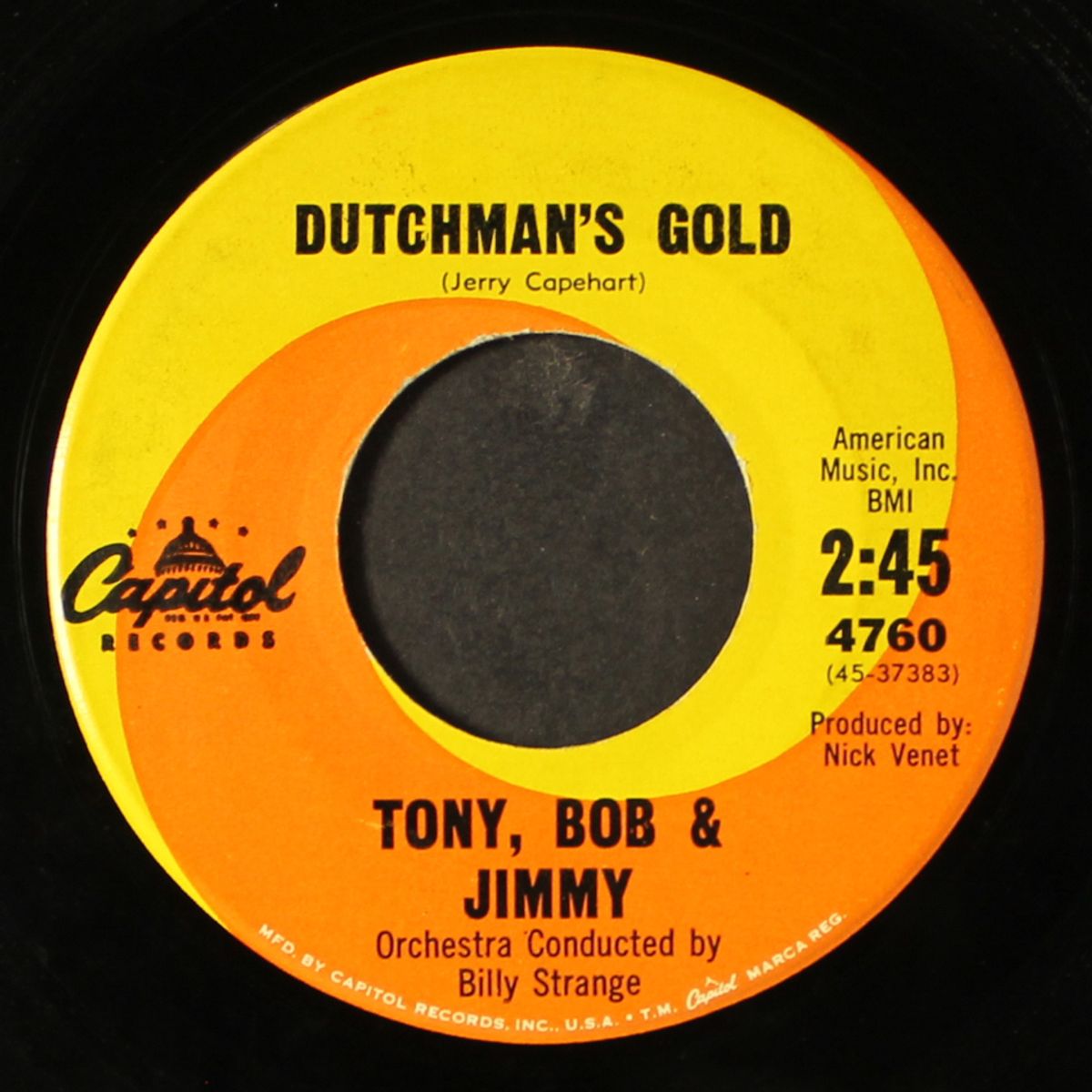 old rivers / dutchman's gold by TONY, BOB & JIMMY