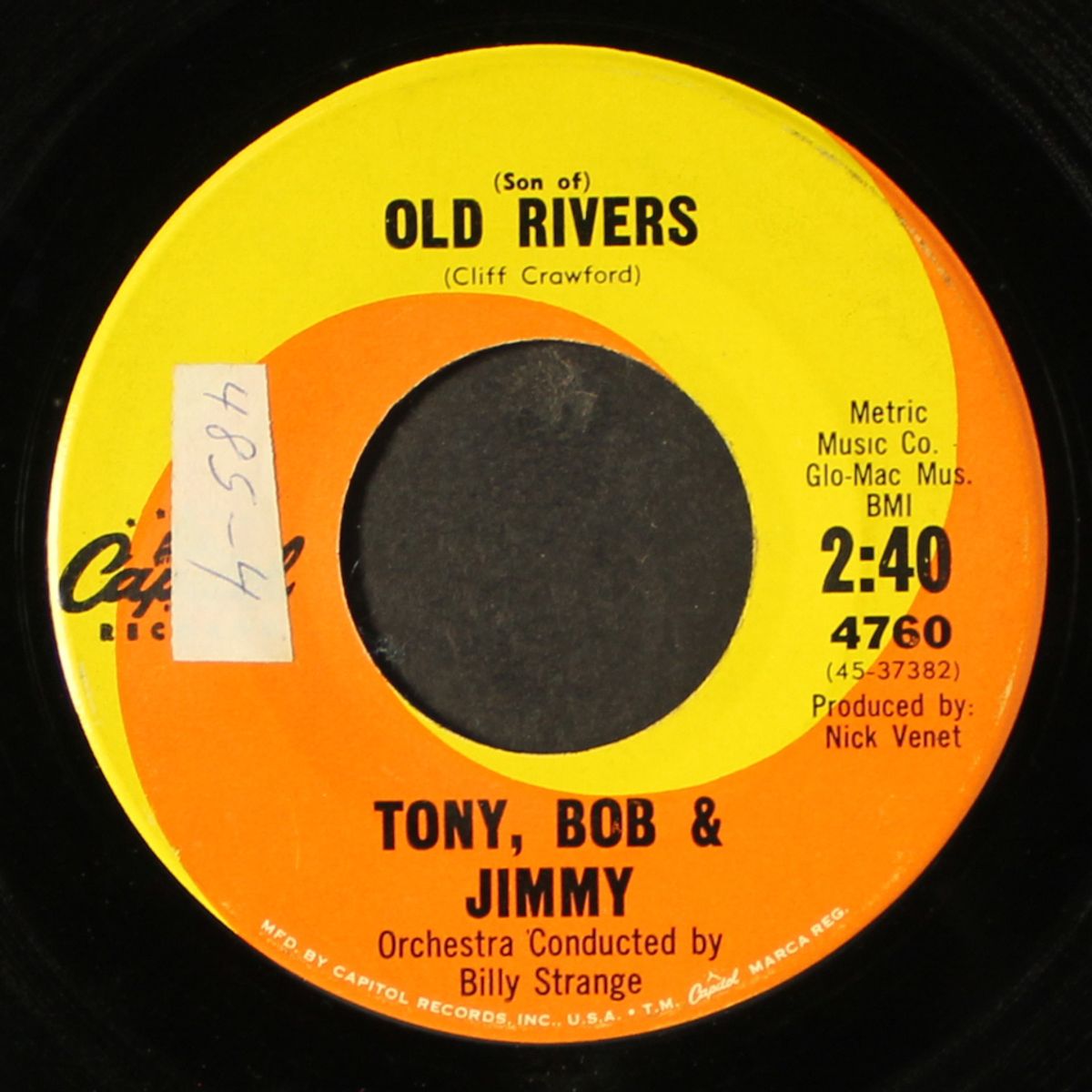 old rivers / dutchman's gold by TONY, BOB & JIMMY