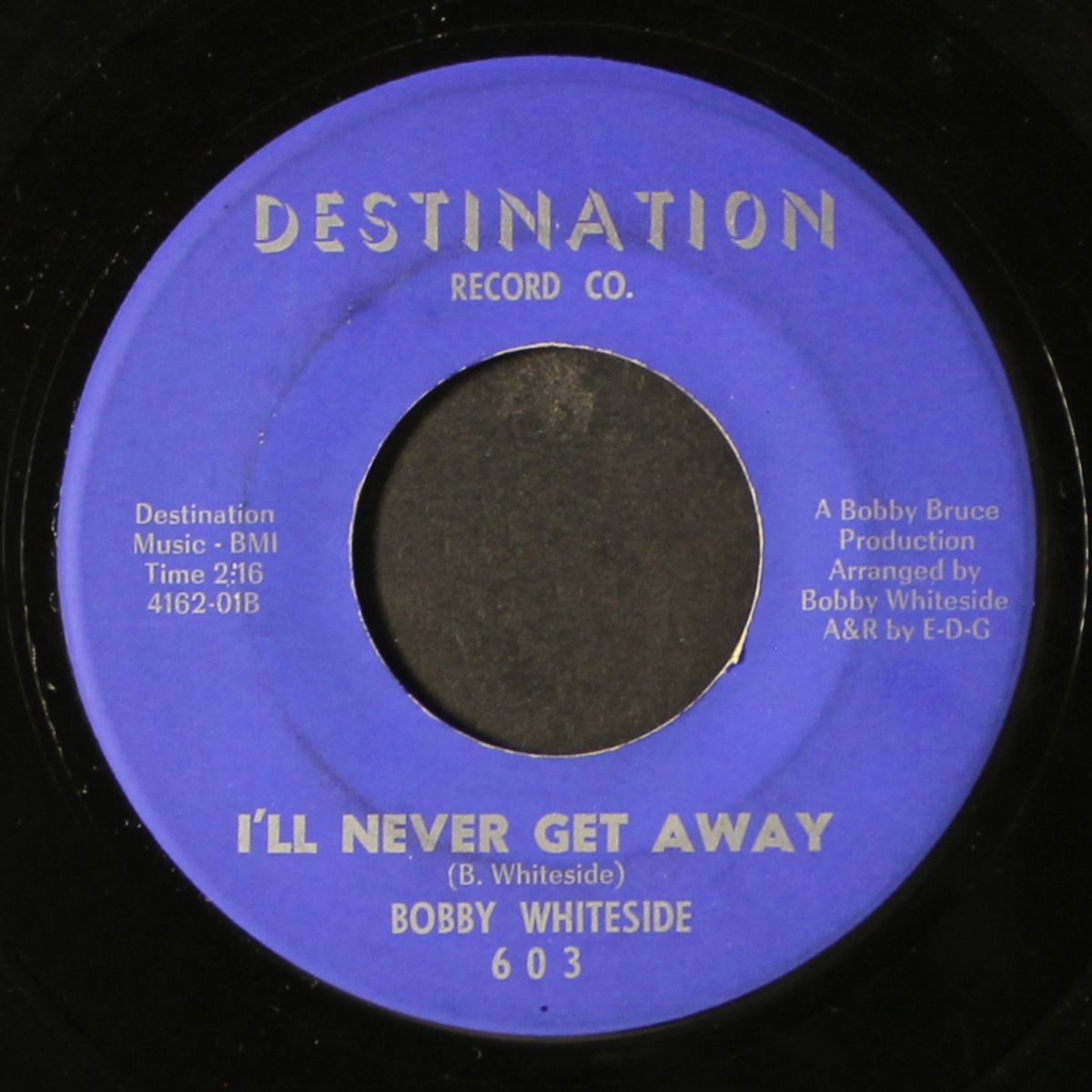 say it softly / i'll never get away by BOBBY WHITESIDE