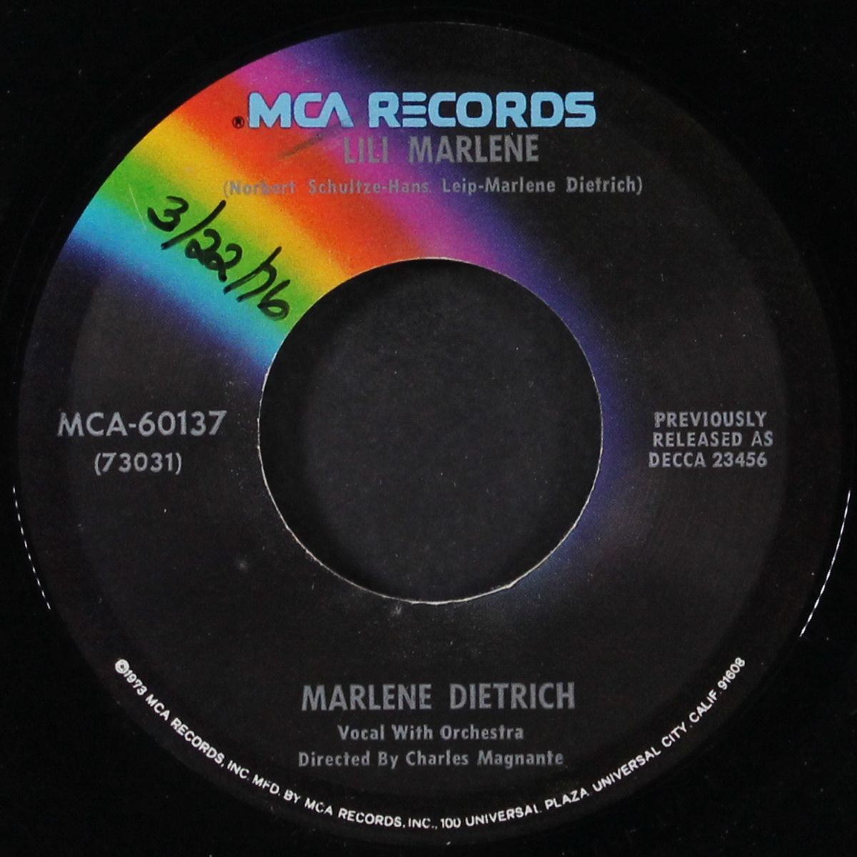 lili marlene / symphonie by MARLENE DIETRICH
