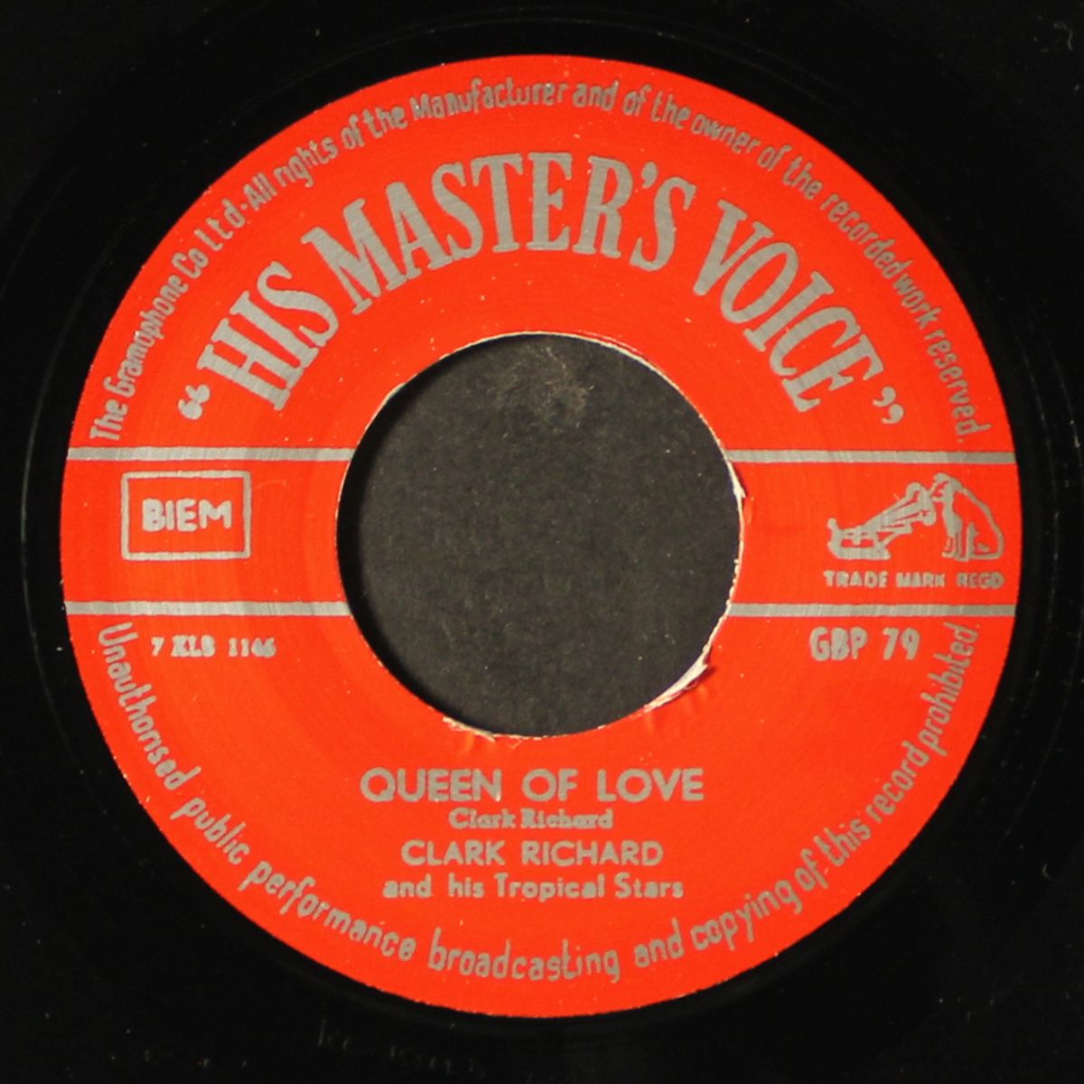 hot rock beat / queen of love by RICHARD CLARK
