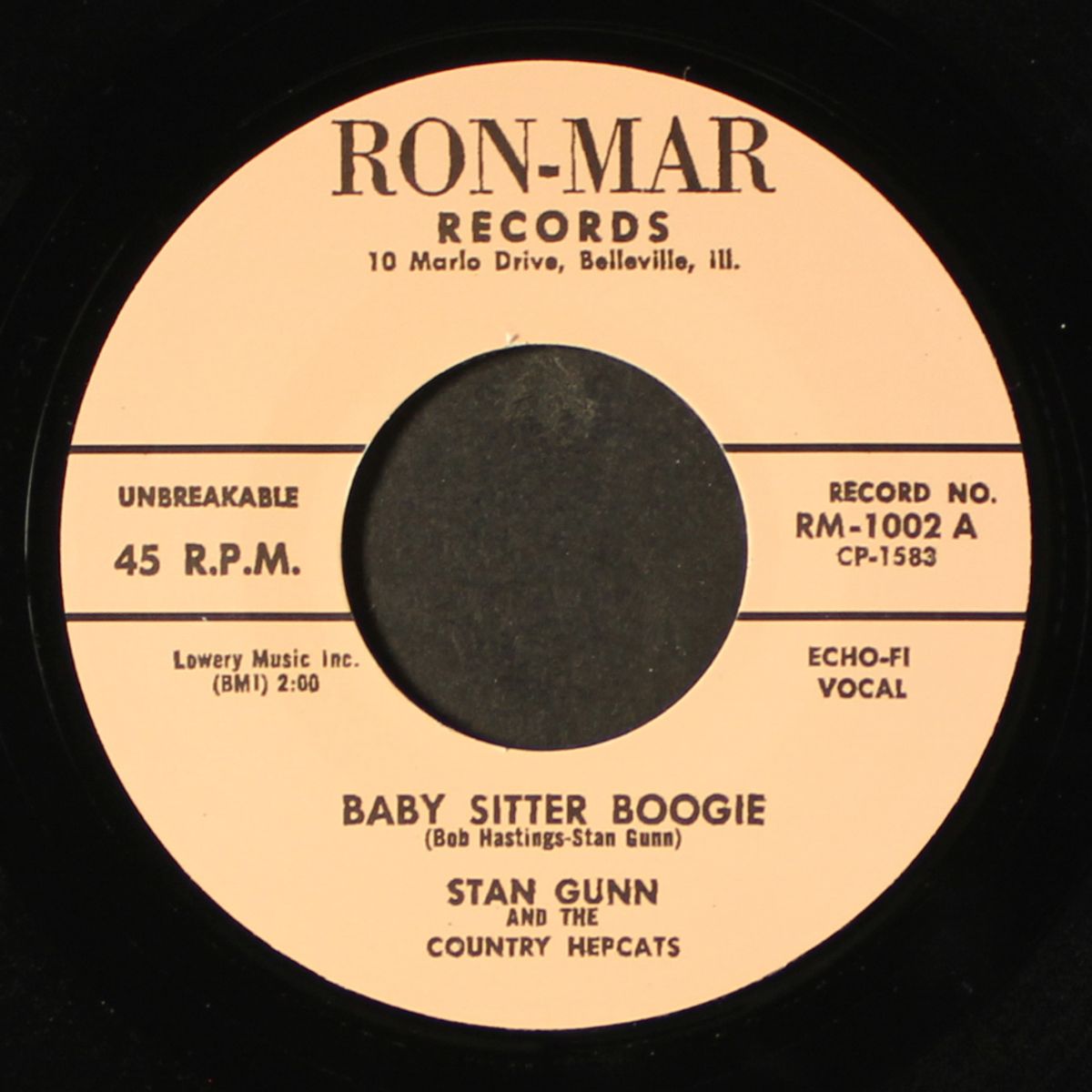 baby sitter boogie / call on me by STAN GUNN / JACK RIVERS