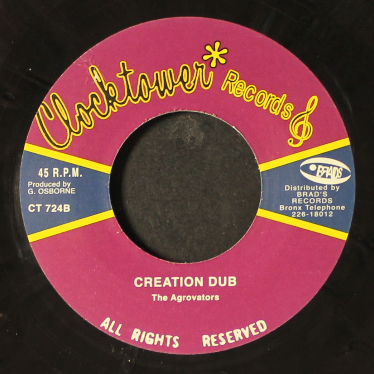 creation rebel / creation dub by JOHNNY CLARKE / AGROVATORS