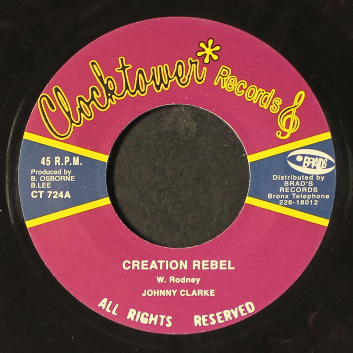 creation rebel / creation dub by JOHNNY CLARKE / AGROVATORS