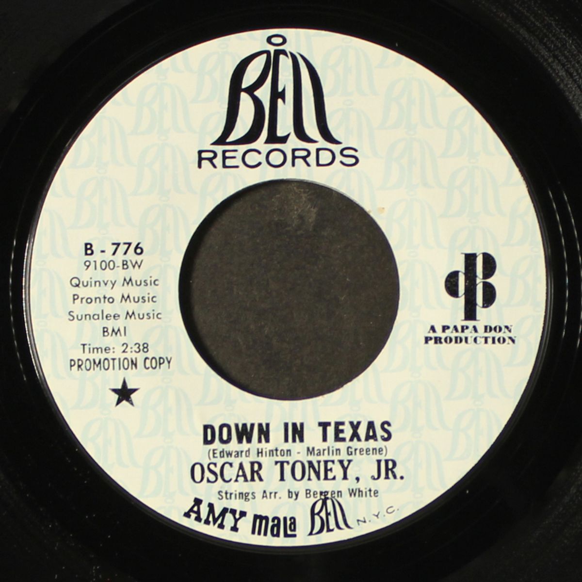 ain't that true love / down in texas by OSCAR TONEY, JR.