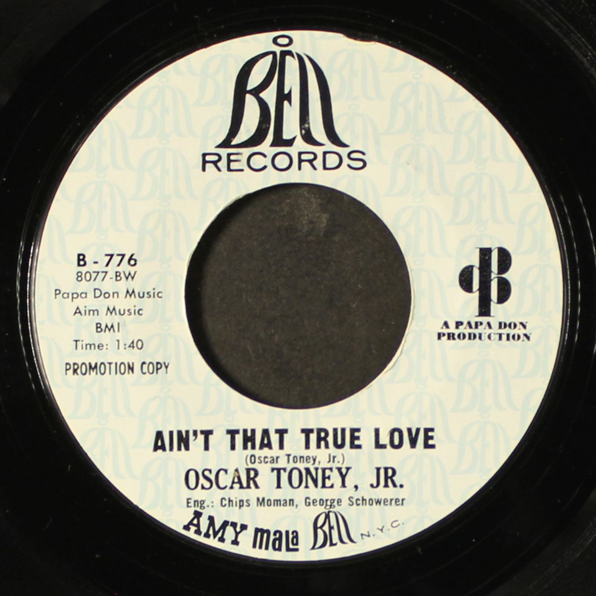 ain't that true love / down in texas by OSCAR TONEY, JR.