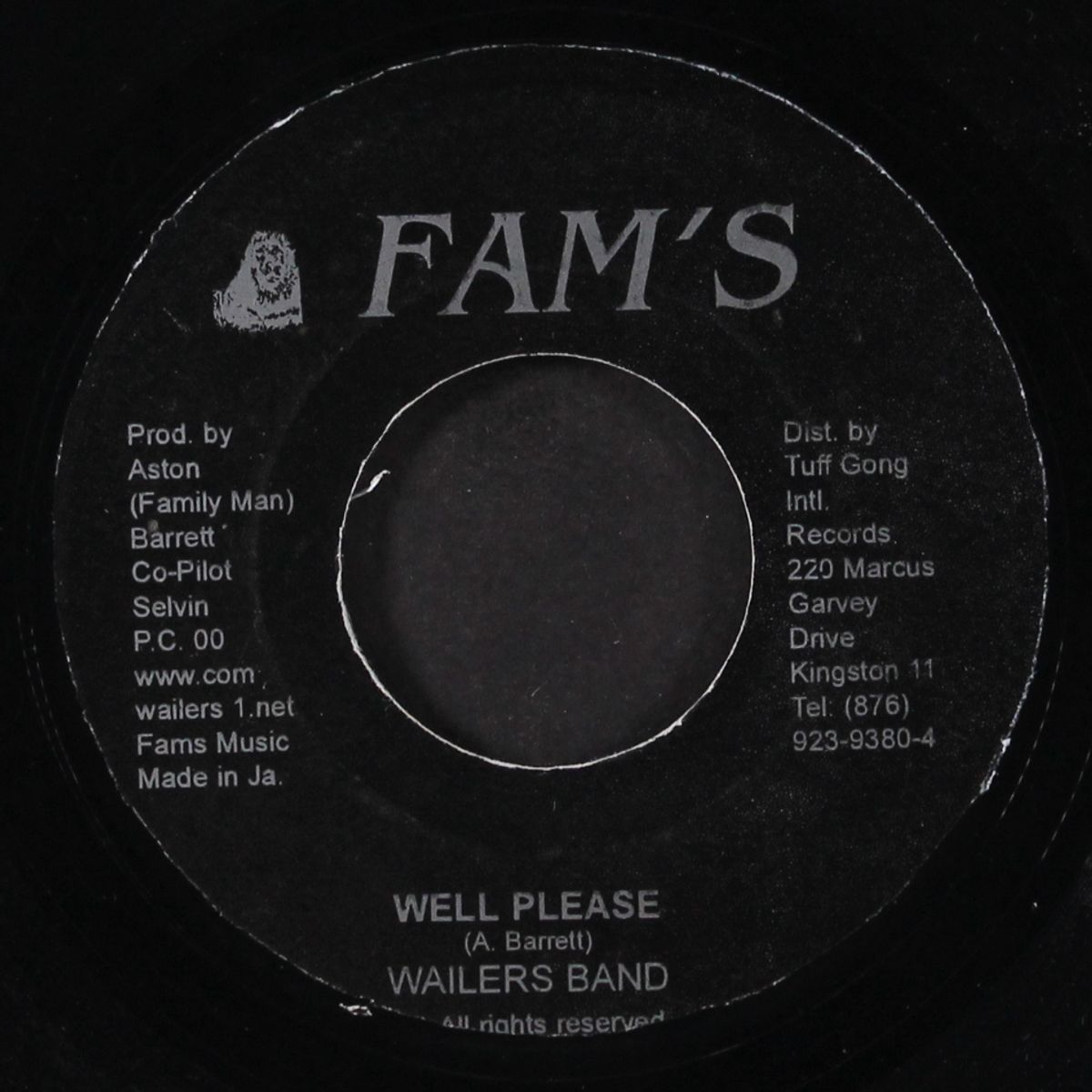 well please / version by WAILERS BAND