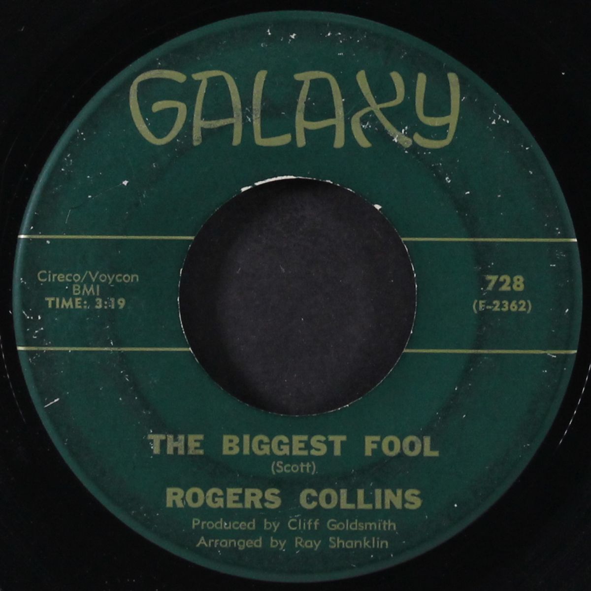 give the kids a chance / the biggest fool by ROGERS COLLINS