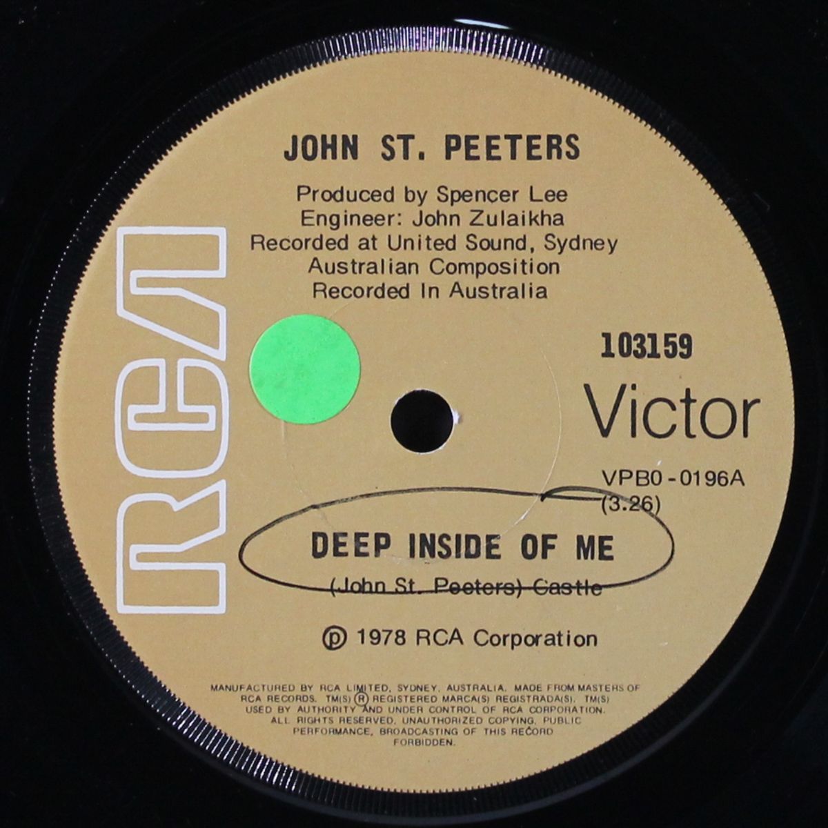 every step of the way / deep inside of me by JOHN ST. PEETERS