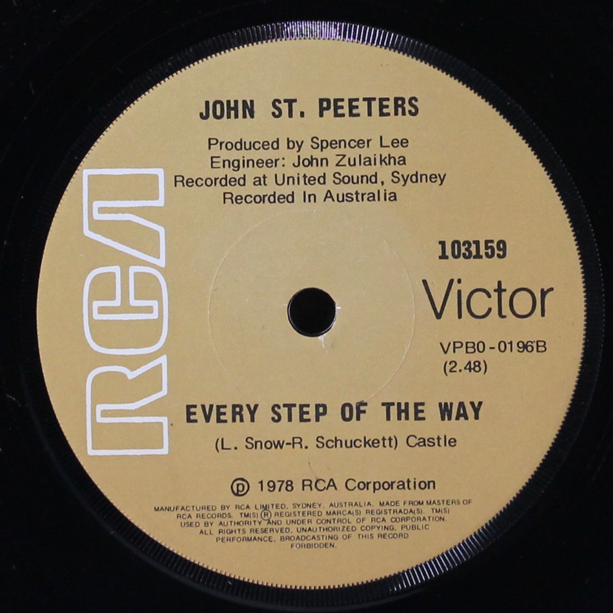 every step of the way / deep inside of me by JOHN ST. PEETERS
