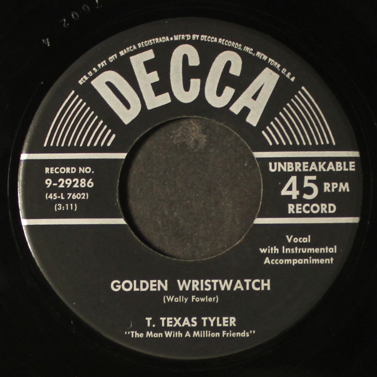 river girl / golden wristwatch by T. TEXAS TYLER