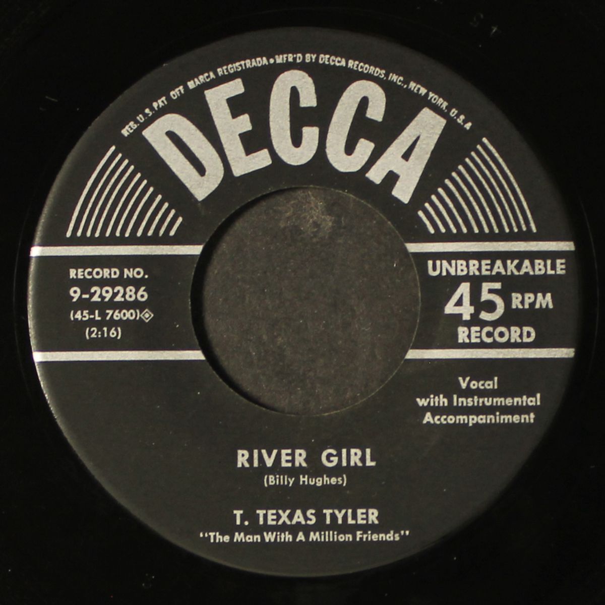 river girl / golden wristwatch by T. TEXAS TYLER