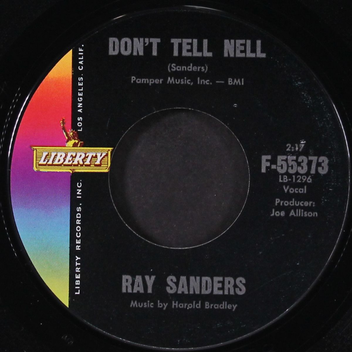 don't tell nell / when love forgets to die by RAY SANDERS