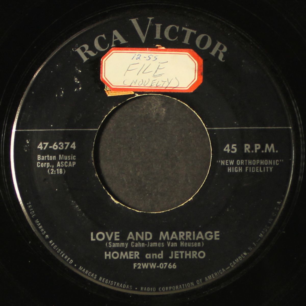 love and marriage / this is a wife? by HOMER & JETHRO