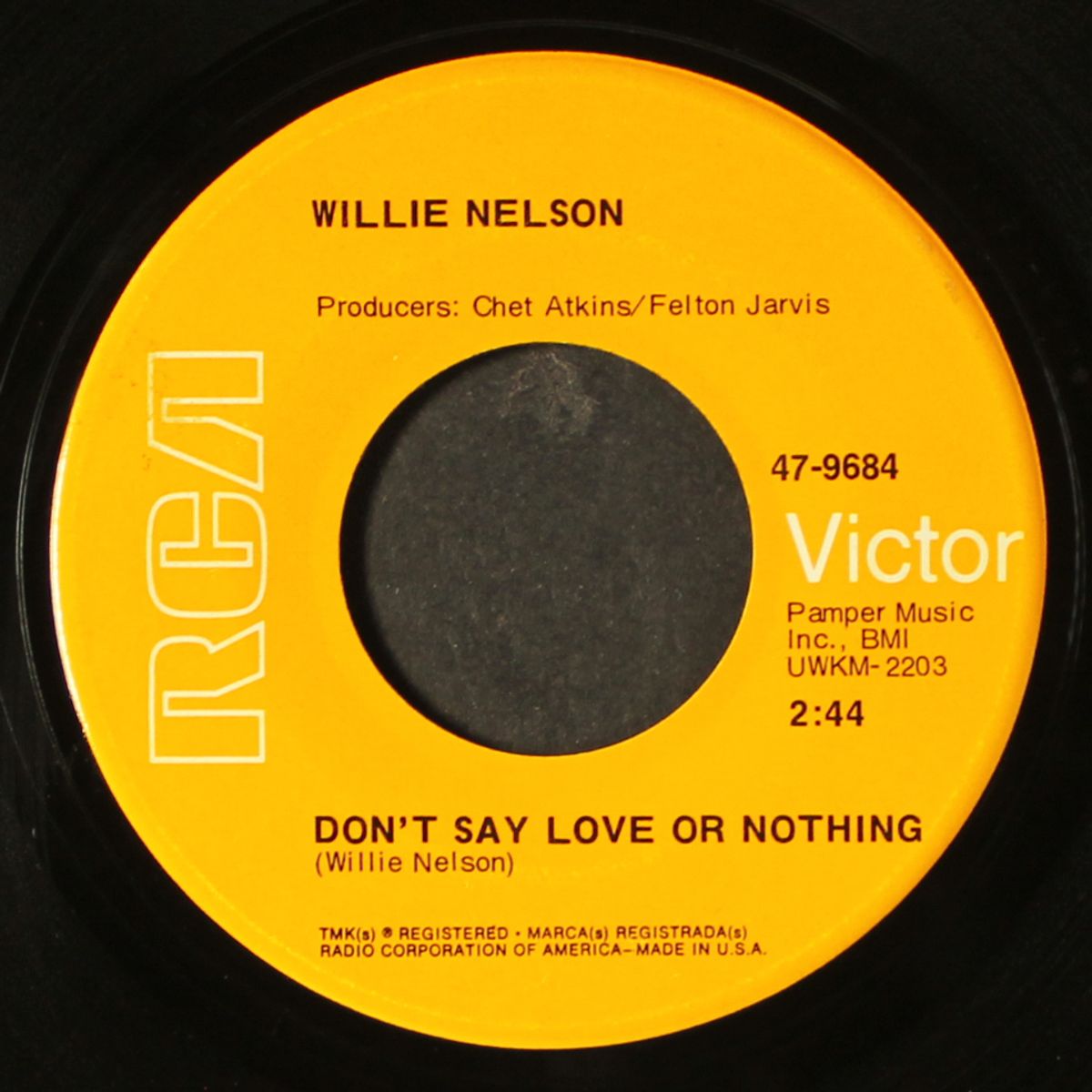 bring me sunshine / don't say love or nothing by WILLIE NELSON