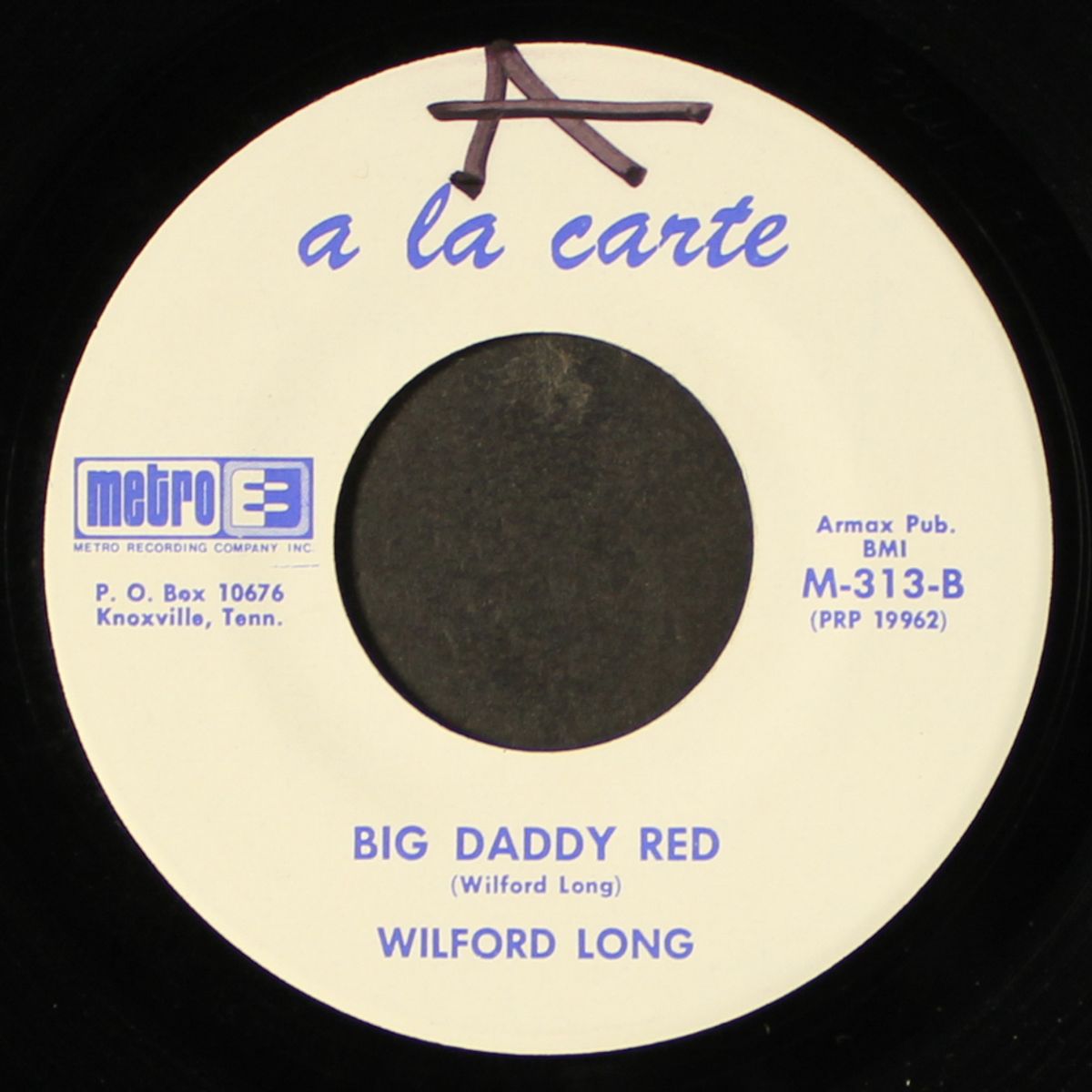 you murder my soul / big daddy red by WILFORD LONG
