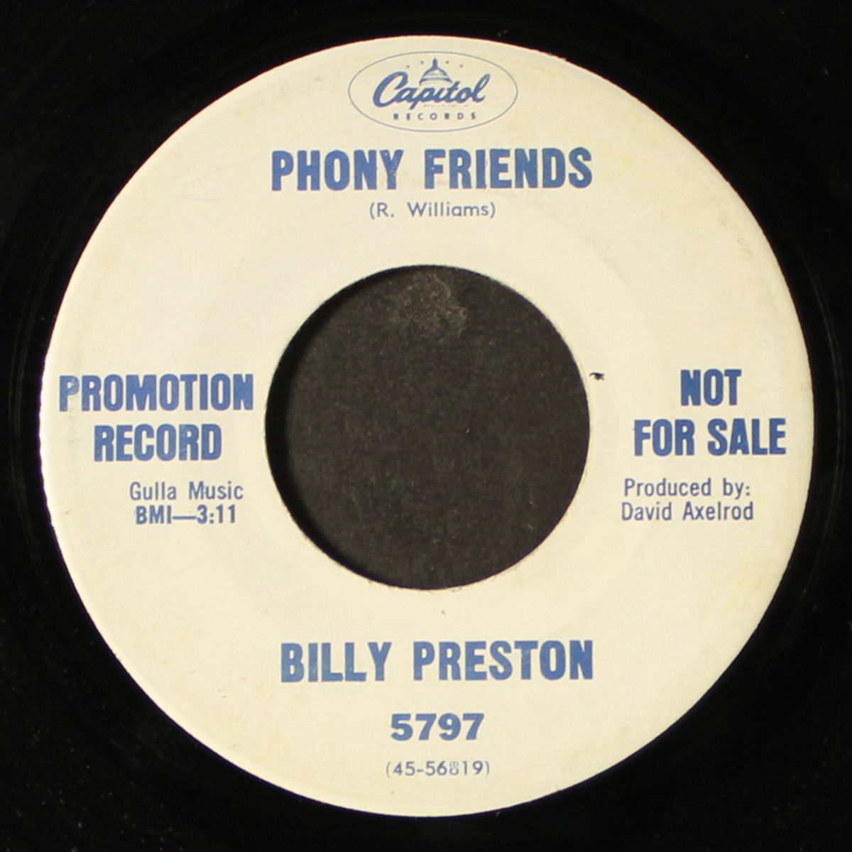 can't she tell / phony friends by BILLY PRESTON