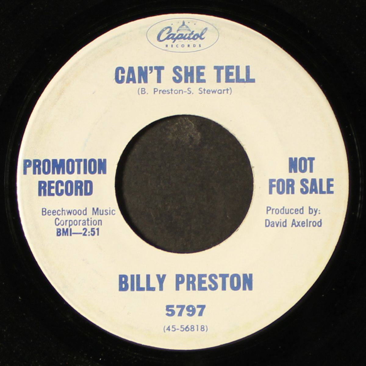 can't she tell / phony friends by BILLY PRESTON