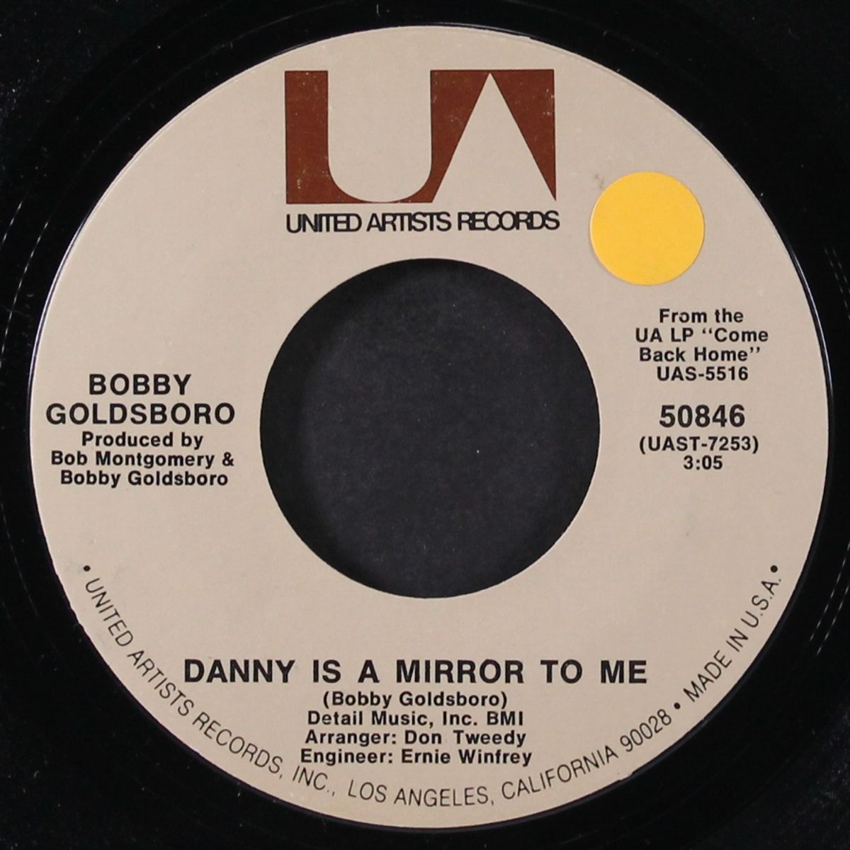 a poem for my little lady / danny is a mirror to me by BOBBY GOLDSBORO