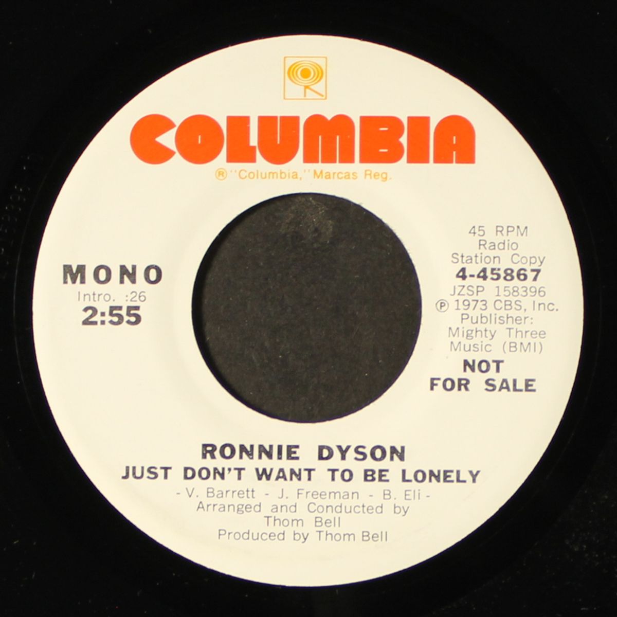 just don't want to be lonely / mono by RONNIE DYSON