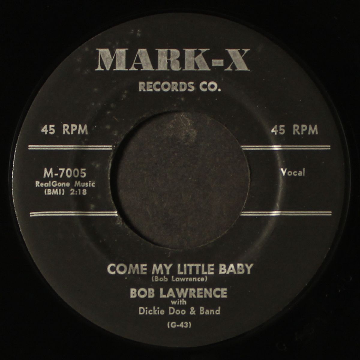 come my little baby / honey dew by BOB LAWRENCE