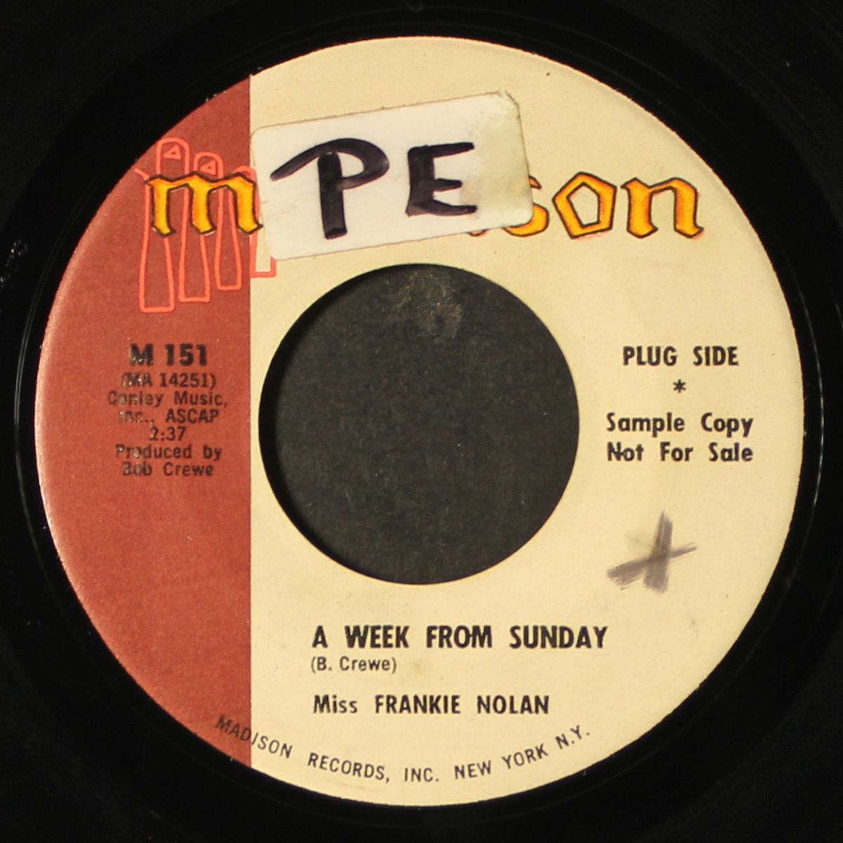 say no more / a week from sunday by MISS FRANKIE NOLAN