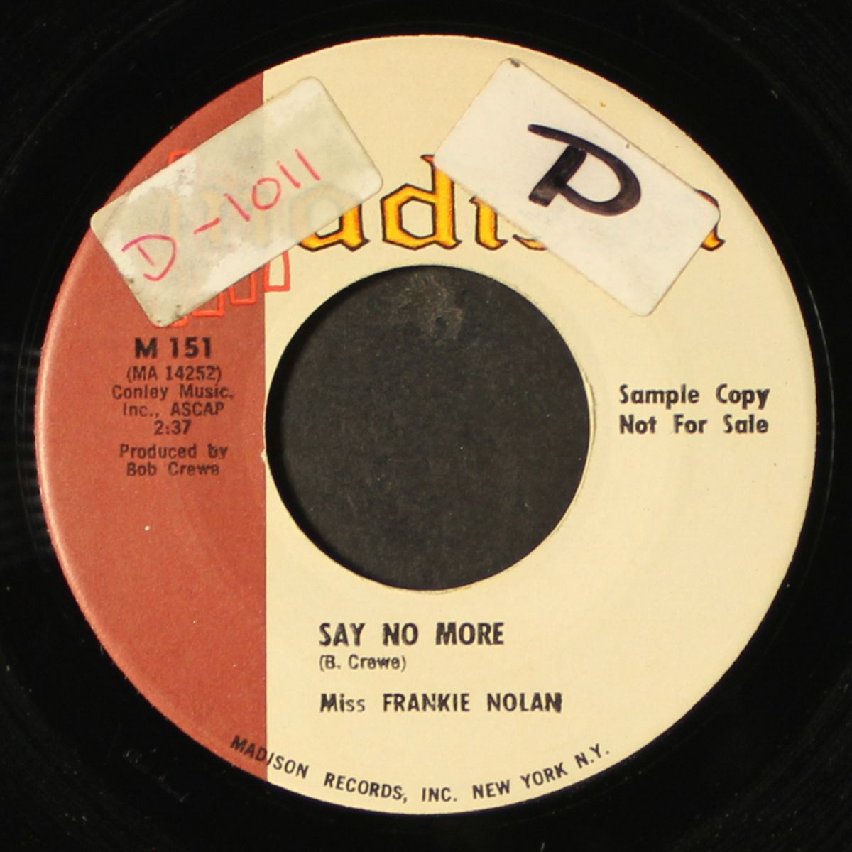say no more / a week from sunday by MISS FRANKIE NOLAN