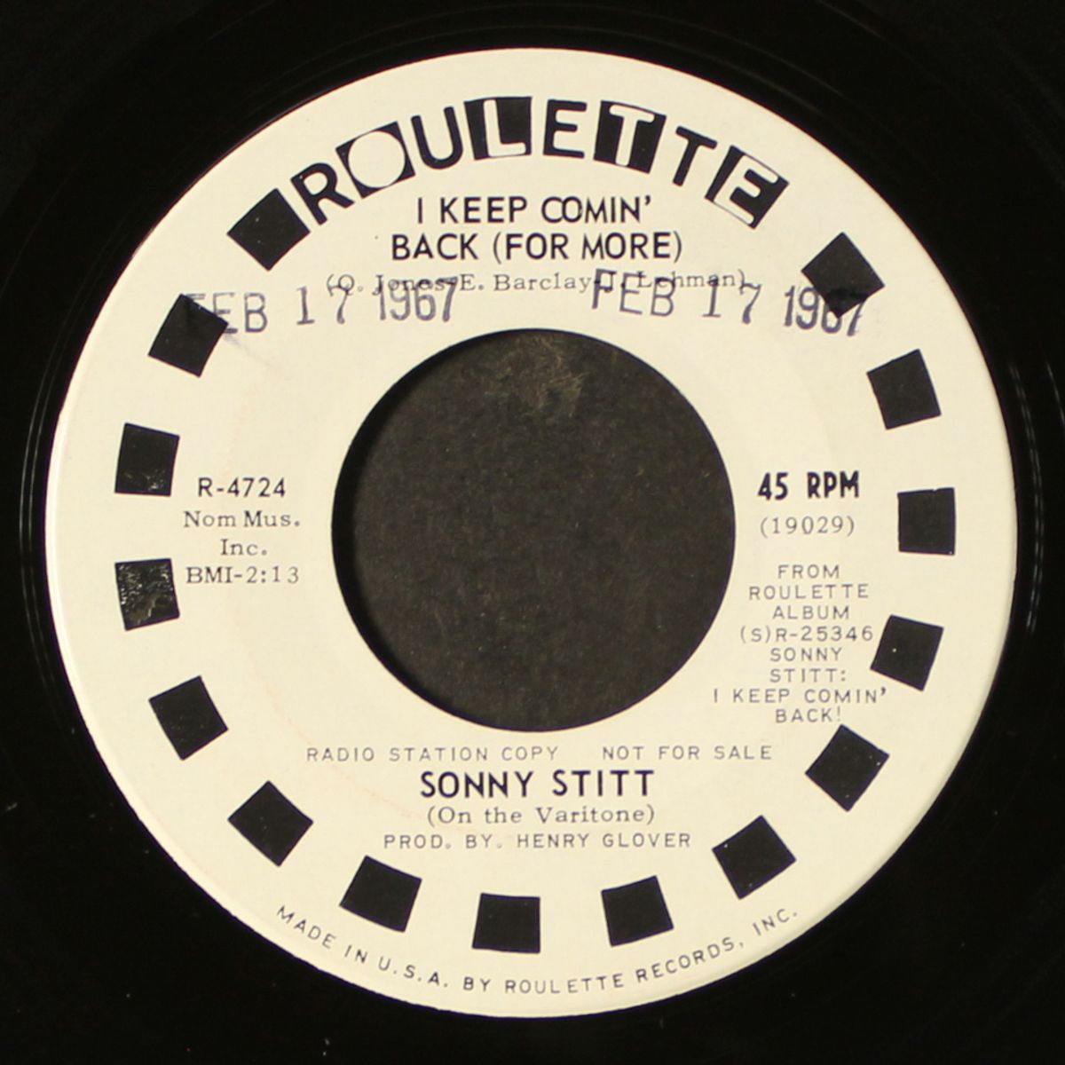 i keep comin back / manhattan fever by SONNY STITT