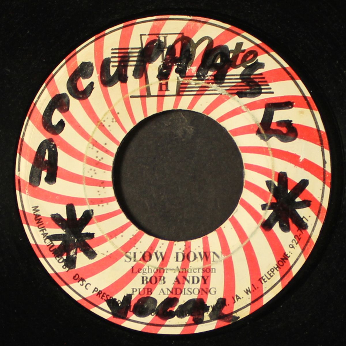 slow down / dub by BOB ANDY / REVOLUTIONARYS
